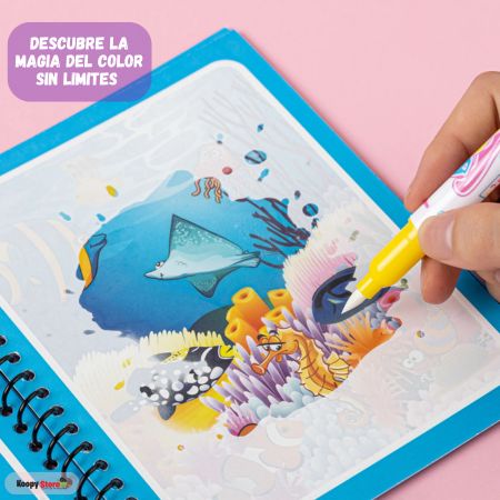 AquaMagic Art Book®: Libro de Colorear Reutilizable con Agua (Pack de 3)