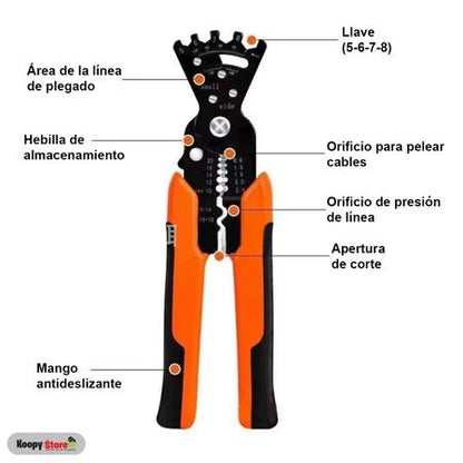 Comfort Connect Crimper®: Pinza Premium para Cables 5 en 1.