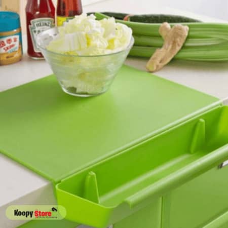 CleanCut® 🍽️: Tabla Para Picar Con Soporte Desmontable