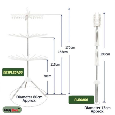 EcoDry Rack®: TENDEDERO PLEGABLE DE 3 CAPAS