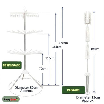 EcoDry Rack®: TENDEDERO PLEGABLE DE 3 CAPAS