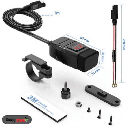 🏍️ CARGADOR USB PARA MOTO 🏍️